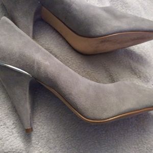 Nine West grey cone heels size US 10